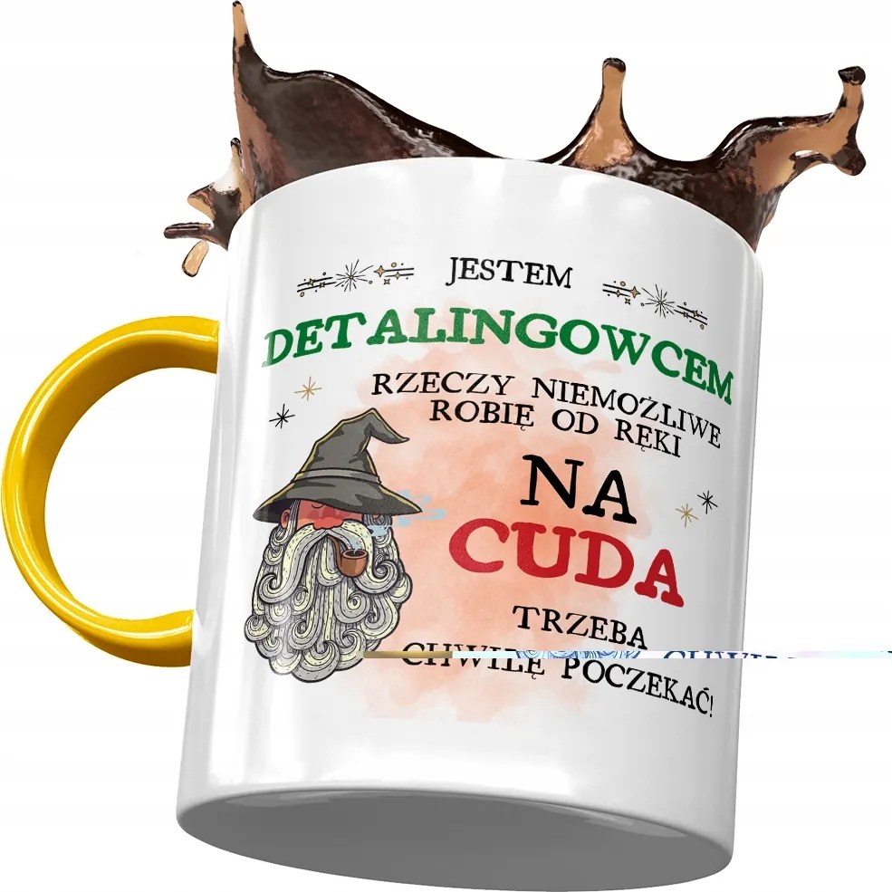 Sárga Bögre Kiskereskedőnek A Csodákhoz Kell Egy Pillanat Nyomtatott Fotóval