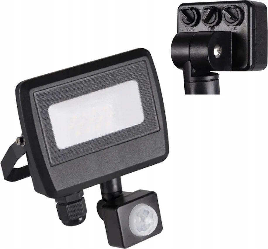 Kültéri Led fényvető 10W mozgásérzékelővel Semleges 4000K Kanlux