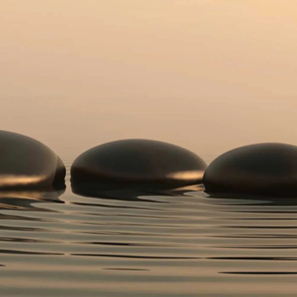 Gario Paraván Szürke zen kövekbol álló kompozíció Méret: 145 x 170 cm, Kivitelezés: Klasszikus paraván