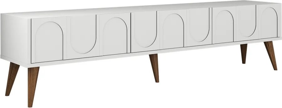 Lyon TV-állvány, fehér-dió, 180 cm – TR845HCT5595