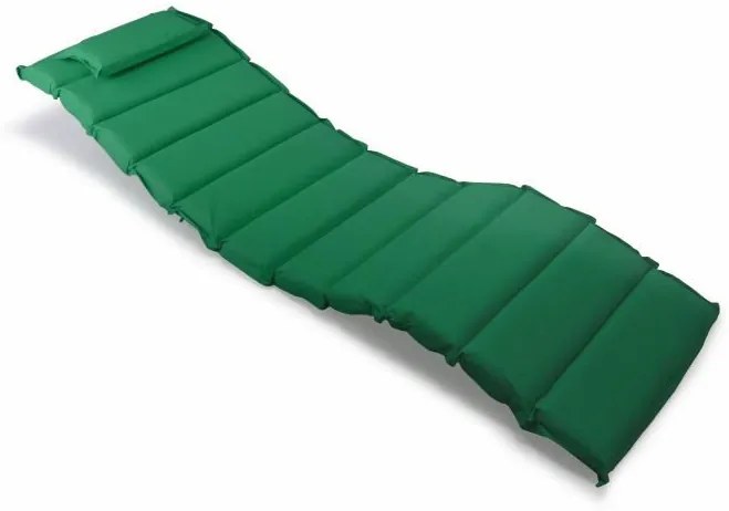 DIVERO Párna nyugágyhoz sötét zöld