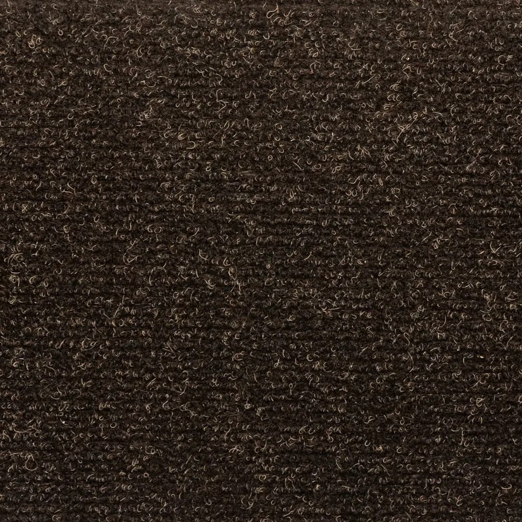 10 db öntapadós lépcsőszőnyeg 65 x 21 x 4 cm sötétbarna félkör alakú nagy