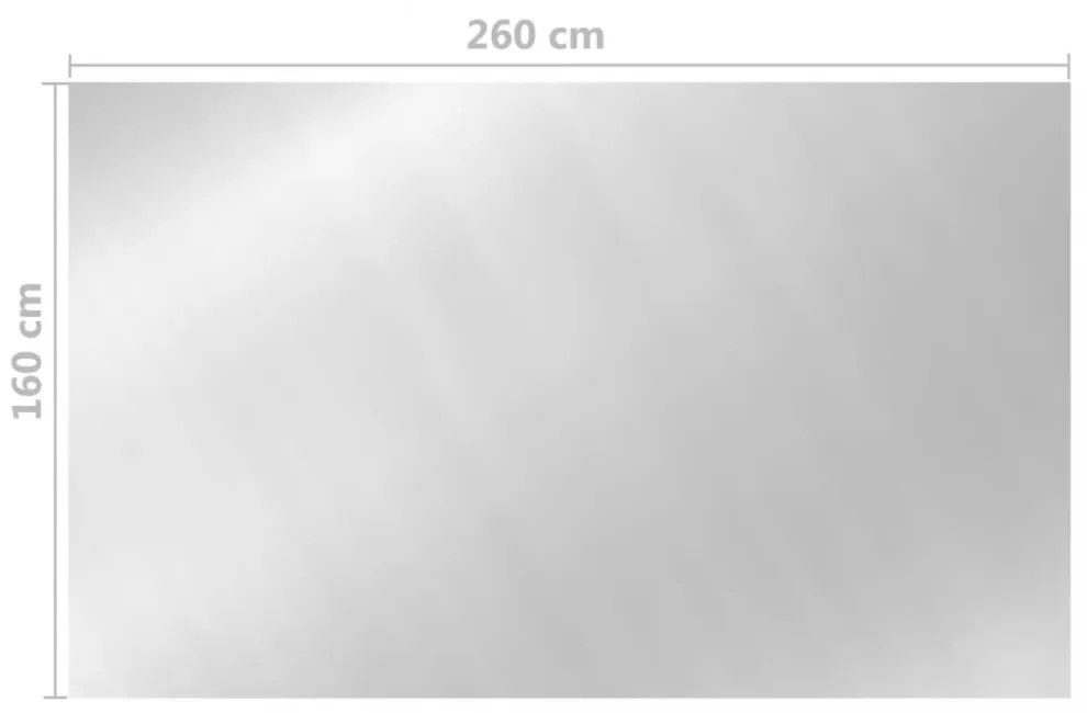 ezüst polietilén medencetakaró 260 x 160 cm
