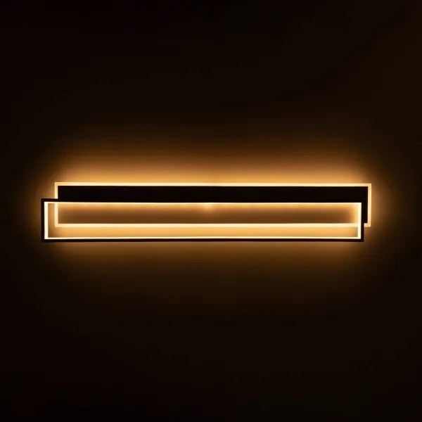 BRILAGI - LED dimmelhető mennyezeti lámpatest OUTLINE LED/90W/230V 18x100 cm fehér/fekete + távirányító