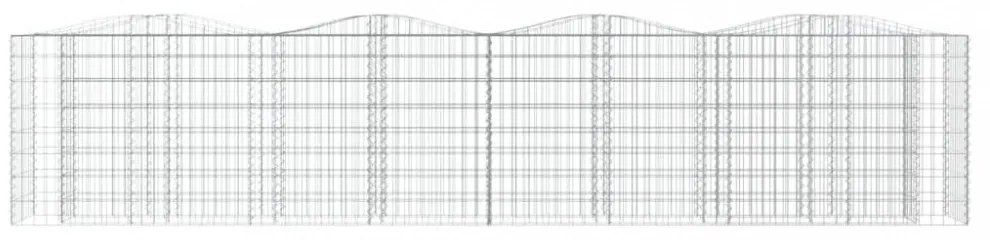 íves horganyzott vas gabion magaságyás 400x50x100 cm