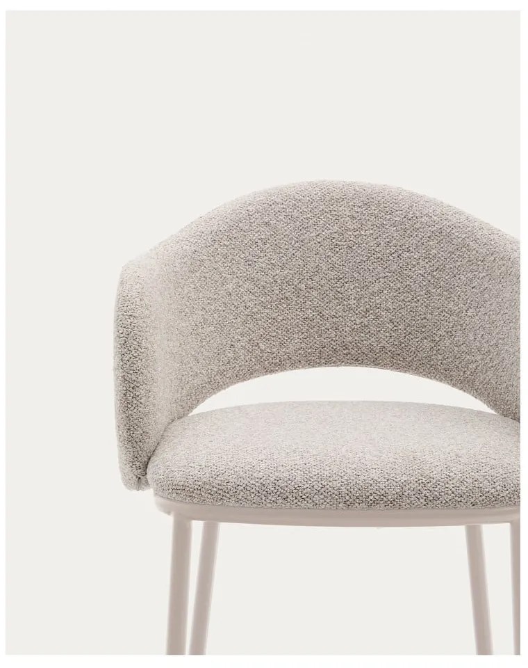 Elefántcsont színű bárszék (ülésmagasság 65 cm) Maina – Kave Home