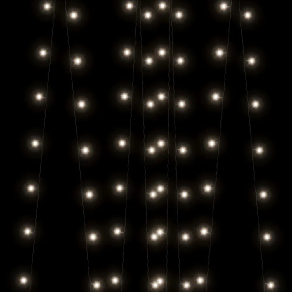 5 db 5x200 LED-es hideg fehér bel-/kültéri napelemes fényfüzér