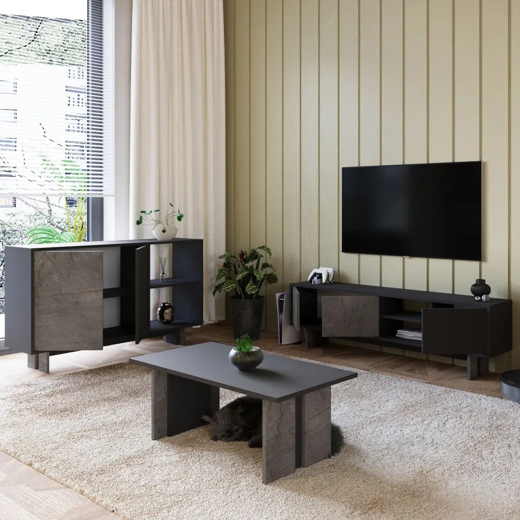 Ravello - Gordion Marble, Anthracite