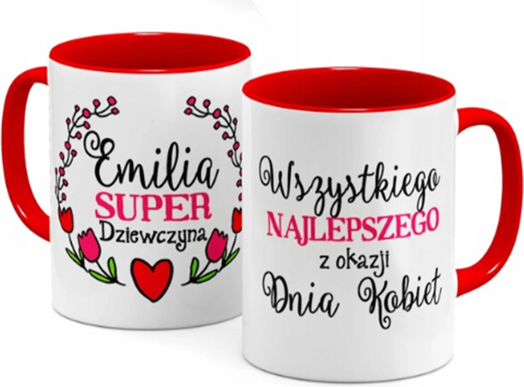 Személyre szabott bögre 330 ml névvel – Nőnapi ajándék