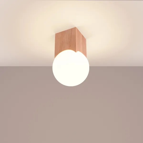 Sollux SL.1407 - Spotlámpa SOLIS 1xG9/8W/230V bükkfa