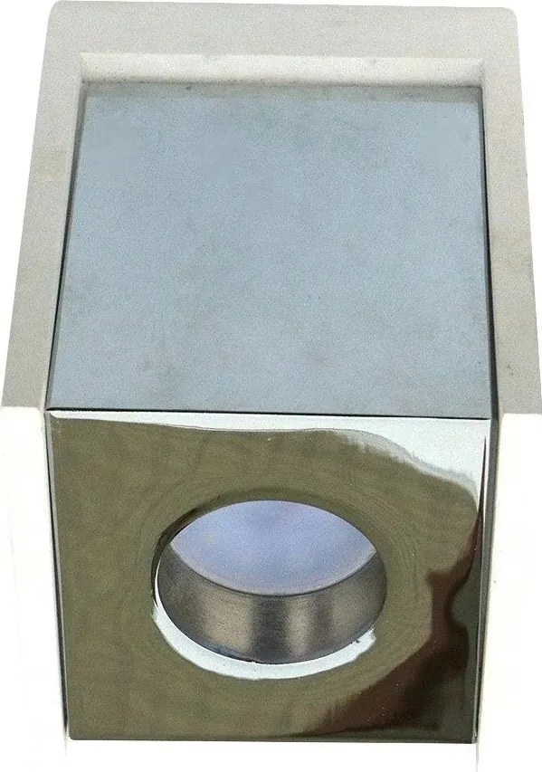 Gipsz spot mennyezeti lámpa króm fehér téglalap alakú V-tac