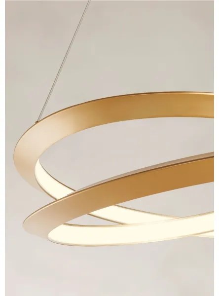 Redo 01-3377 - LED dimmelhető kábeles csillár STORM LED/60W/230V arany