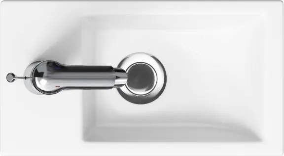 Cersanit K32-001-BOX - COMO beépíthető mosdó 22×40 cm, kerámia, fényes fehér