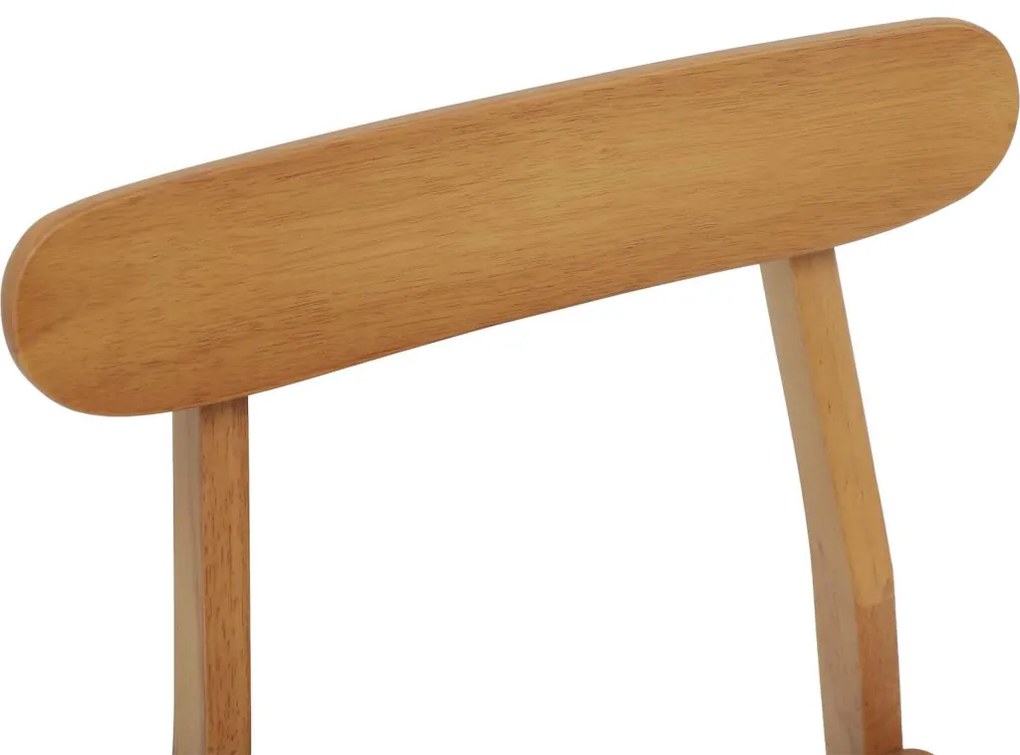 Étkezőszék 2 pcs Természetes Tömör fa