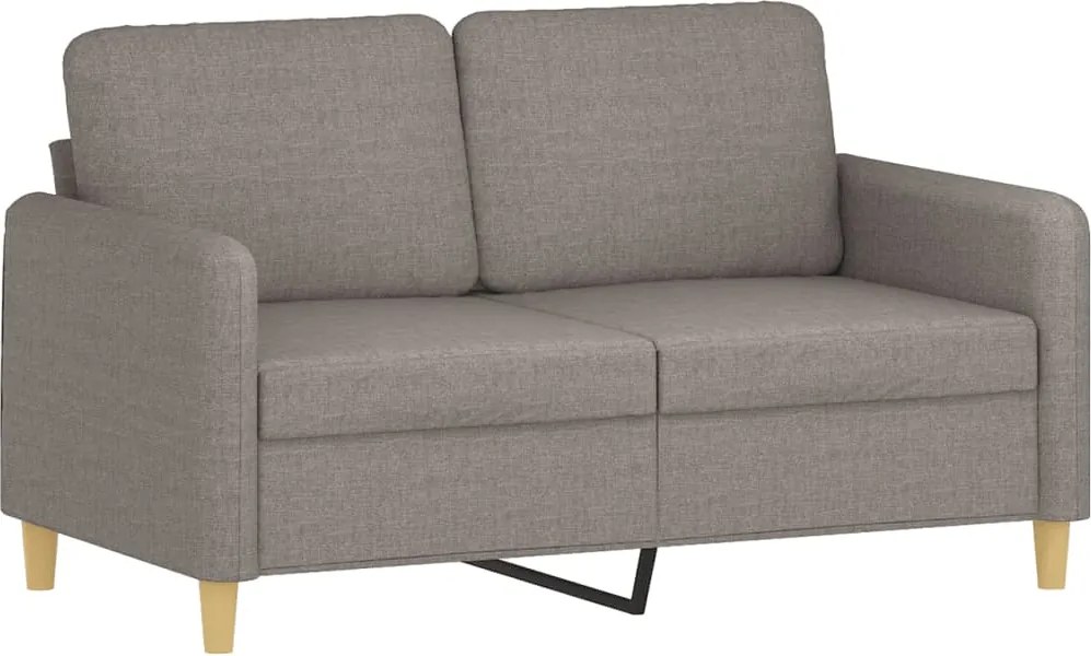 vidaXL kétszemélyes fekete szövetkanapé 120 cm