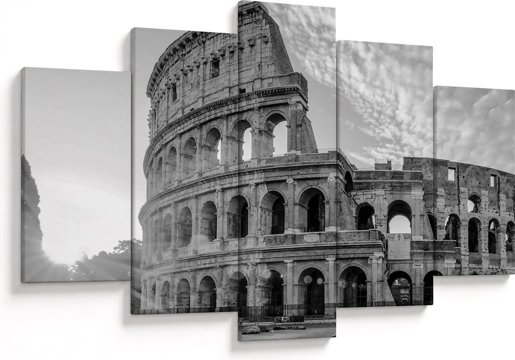 Kép - Colosseum Rómában, fekete-fehér (150x105 cm)