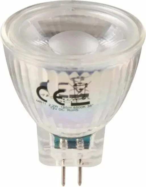 Led izzó MR11 hideg 12VDC 2,2W 6500K 325204 Polux-goldlux