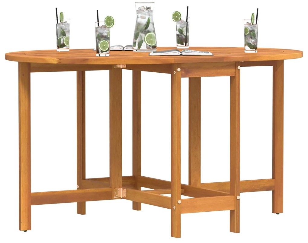 vidaXL Kerti Asztal Barna 110 x 60 x 72 cm Tömör Akácfa