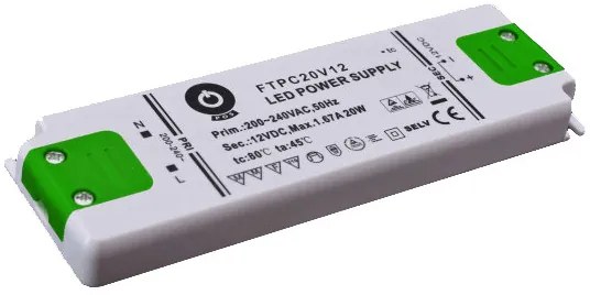 POS Led tápegység FTPC-20-12 Compact 20W DC 12V 1.6A