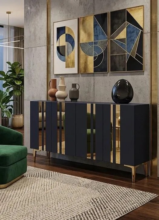 Mia 120 - Anthracite, Gold