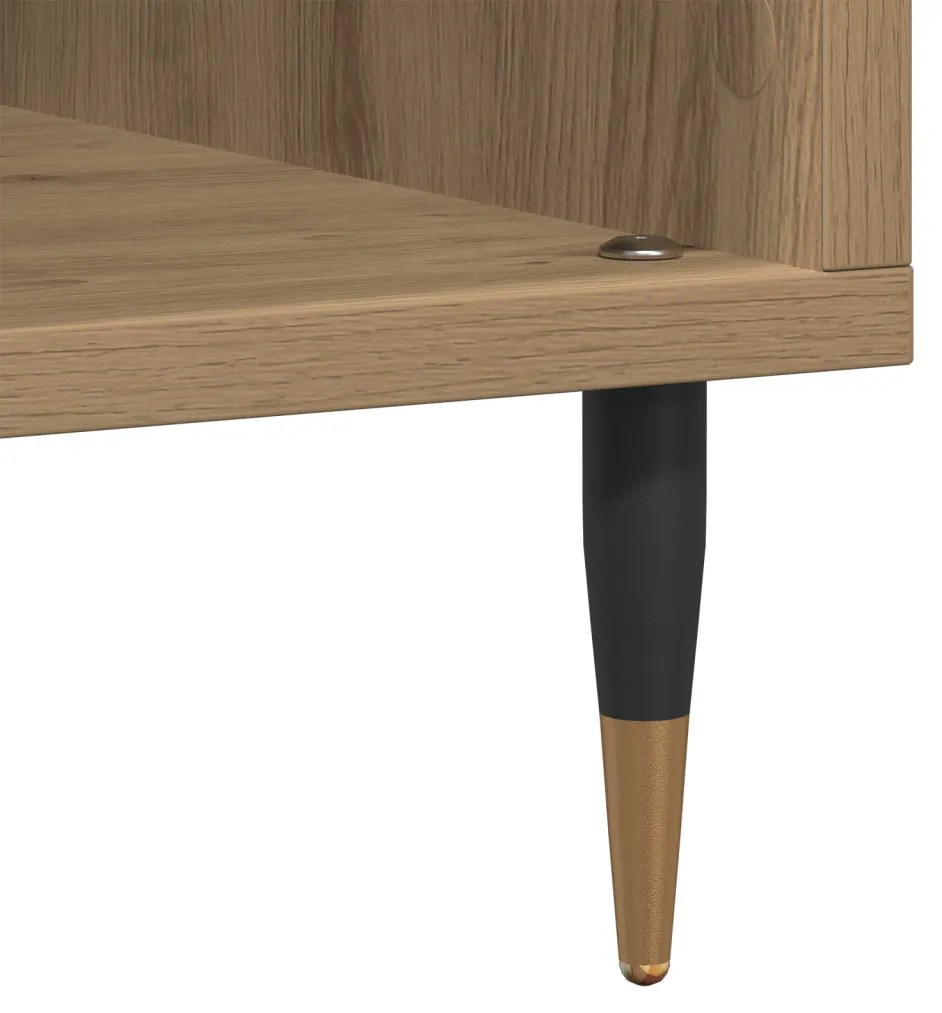 Rekord Szekrény Kézműves Tölgy 100x38x48 cm Mérnöki Fa