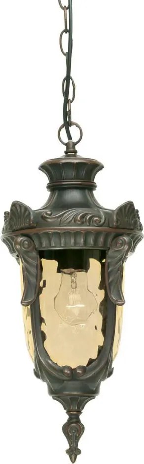 ELSTEAD PH8-M-OB PHILADELPHIA Kültéri Függő Lámpa Borostyán, Antik Bronz IP44