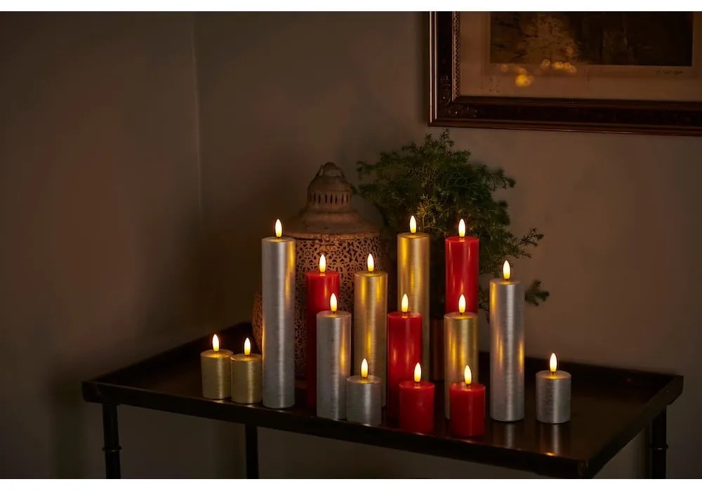 LED gyertya (magasság 15 cm) Sille – Sirius