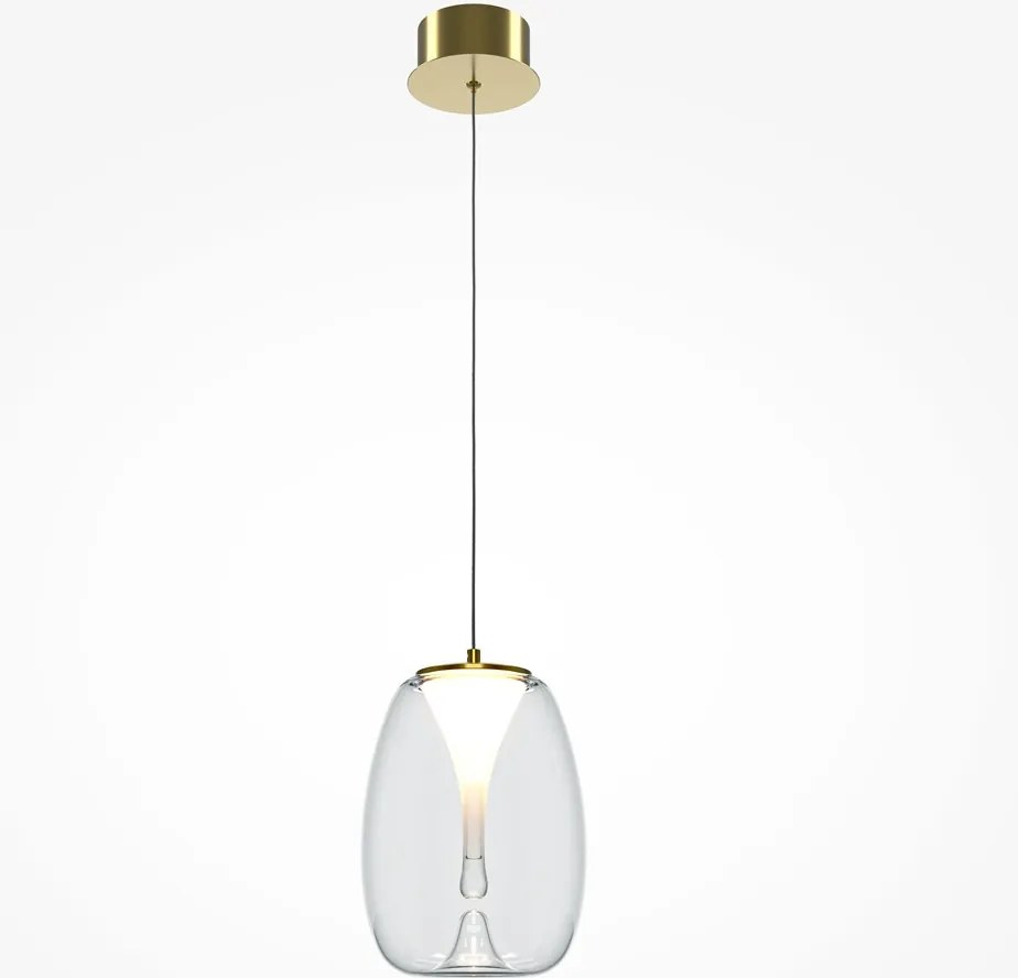 MAYTONI MOD282PL-L8G3K1 SPLASH Modern Függesztett Lámpa Átlátszó, Arany LED IP20