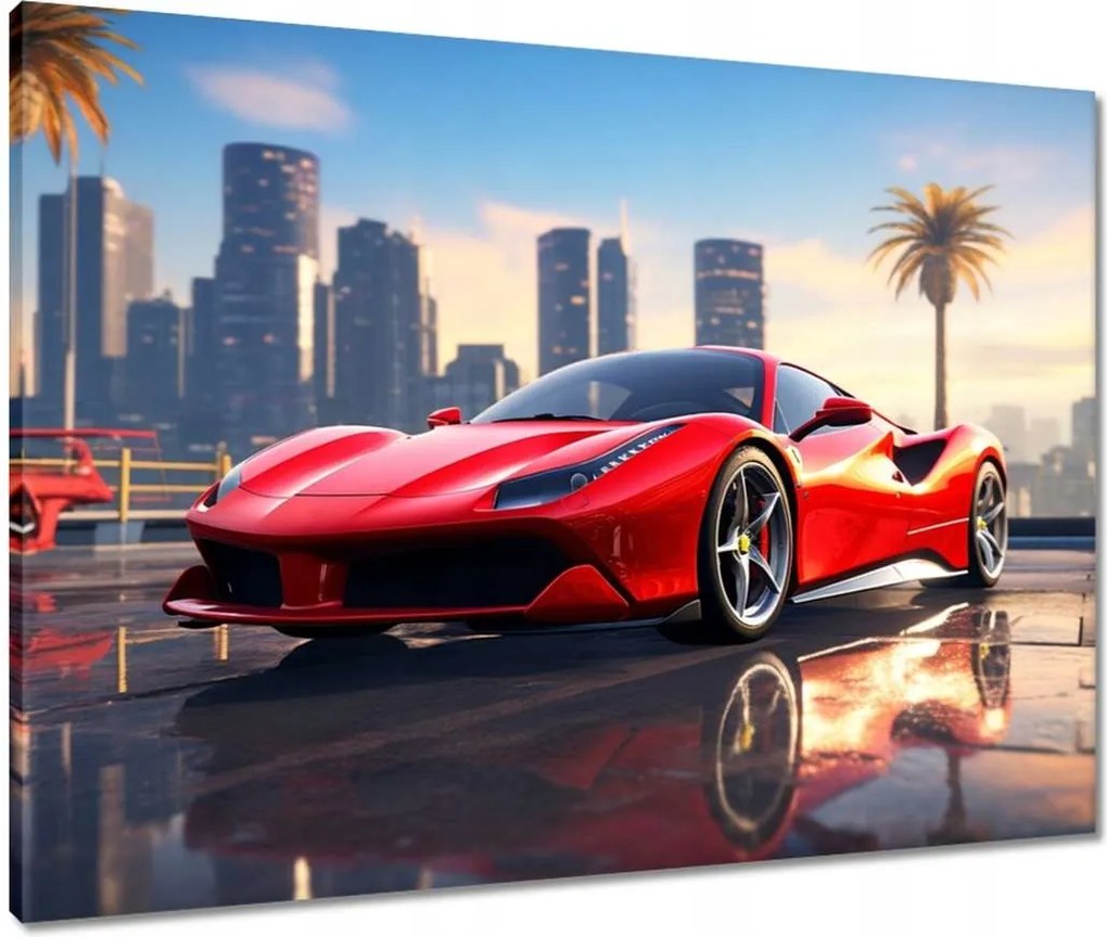 Vászonkép 80x60 Piros Ferrari