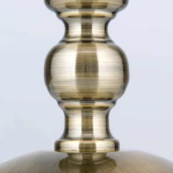 Orion LA 4-1085/1 - Asztali lámpa TONIA 1xE27/60W/230V átm. 30 cm fehér/bronz