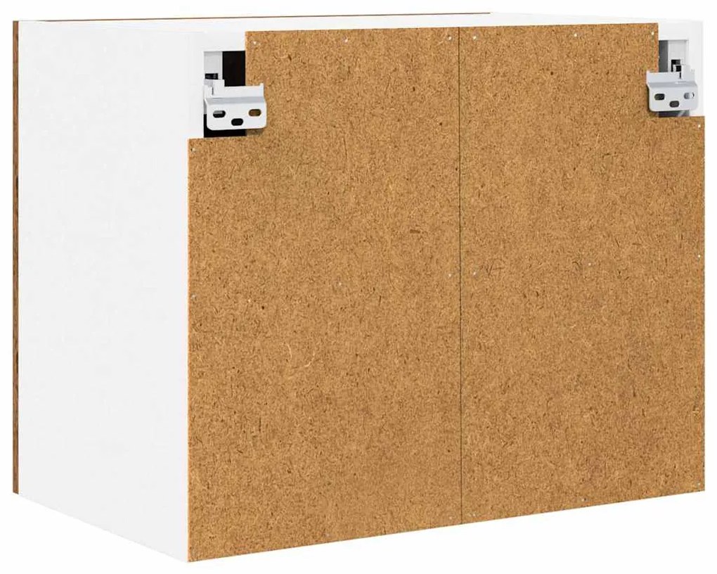 Függő szekrény Riga 2 pcs Régi fa és fehér 50 x 31 x 40 cm