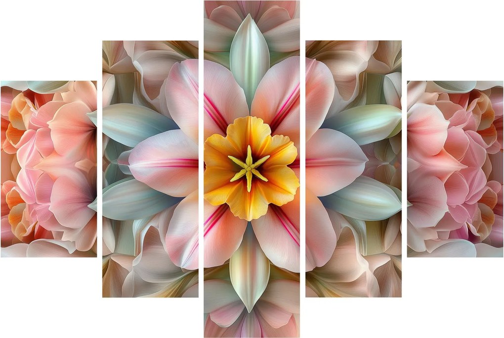 Kép - Kaleidoszkópos virág (150x105 cm)