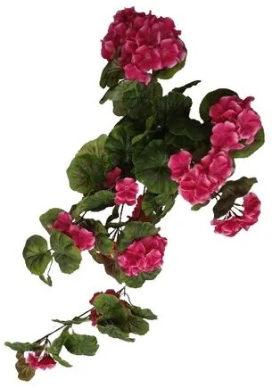 Művirág, muskátli, sötét rózsaszín, 68 cm
