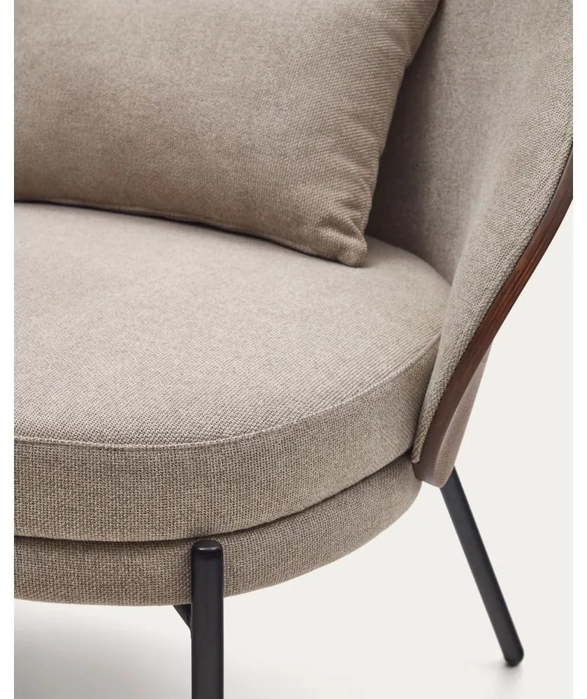 Világosbarna fotel Eamy – Kave Home