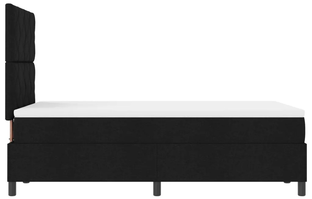 Boxspring ágy matraccal Fekete Kislábas Szövet