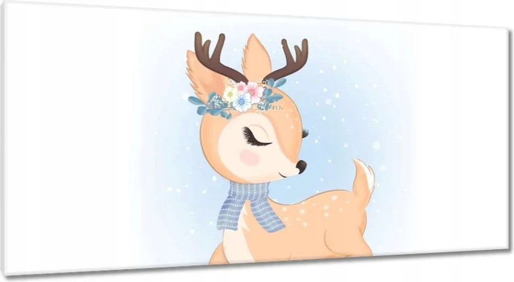 Vászonkép 115x55 Gyönyörű őzike Szarvas