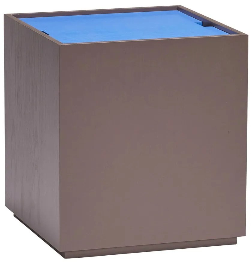 Kék-sötétszürke kőrisfa tárolóláda 40x45 cm Vault – Hübsch
