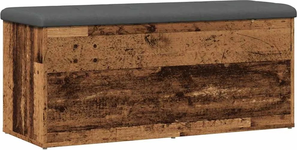 vidaXL antik fa szerelt fa tárolópad 102x42x45 cm