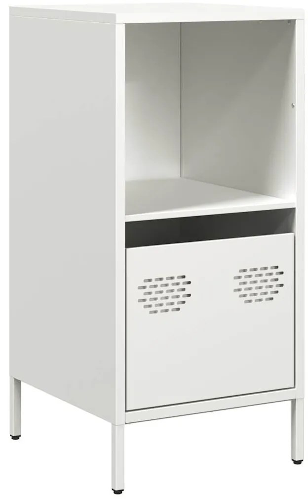 fehér hidegen hengerelt acél tálalószekrény 35x39x73,5 cm