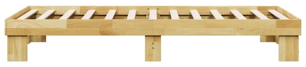 ágykeret matrac nélkül 75x190 cm tömör fa tölgyfa