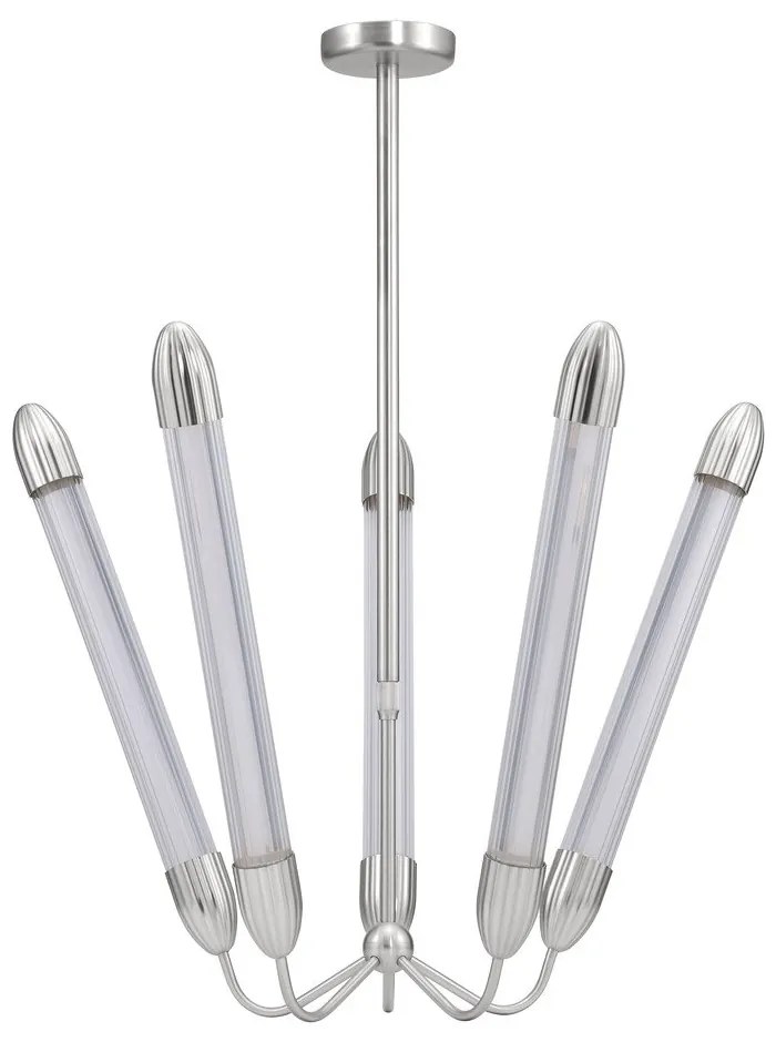 Ezüstszínű acél függőlámpa üveg búrával ø 86 cm Lemon Squeeze – UMAGE