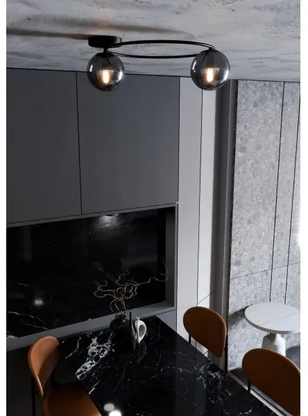 Mennyezeti lámpa SOPRA 2xE14/10W/230V fekete