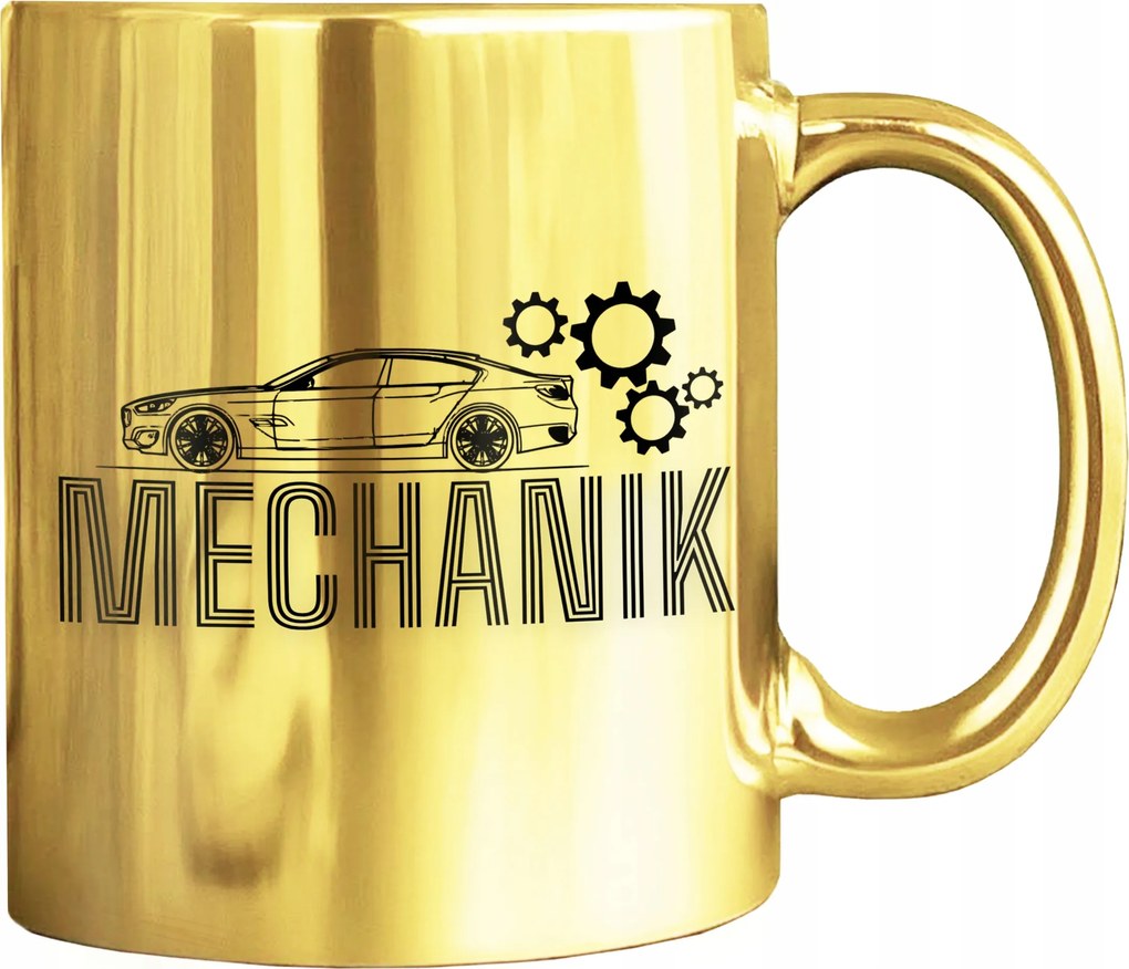 Arany Színű, Nyomott Mintás Bögre Műhelyi Munkához Szerelői Munkához 330 ML