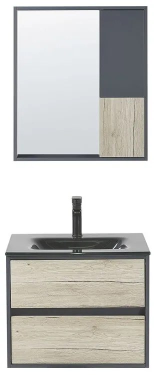 Fürdőszoba Topaz (világos fa + szürke)  . 1076108