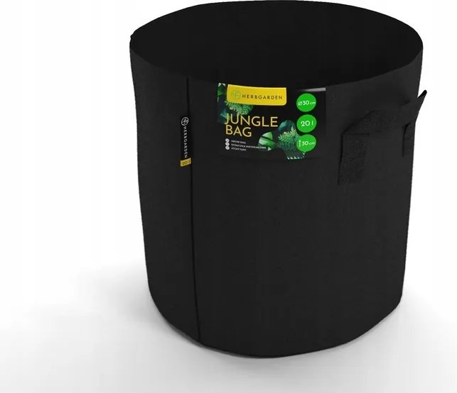 Herbgarden Jungle Bag Round 20L textil kaspó 30x30x30 cm