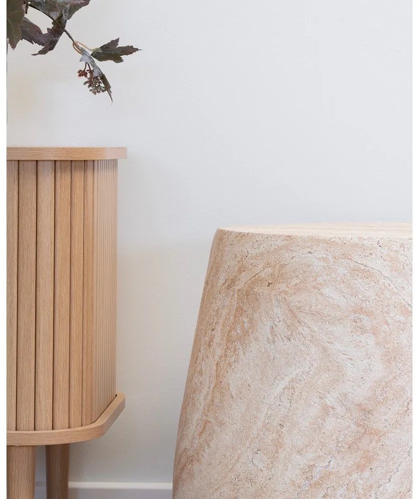 Kő kerek kerti kisasztal ø 47,5 cm Bonn – House Nordic