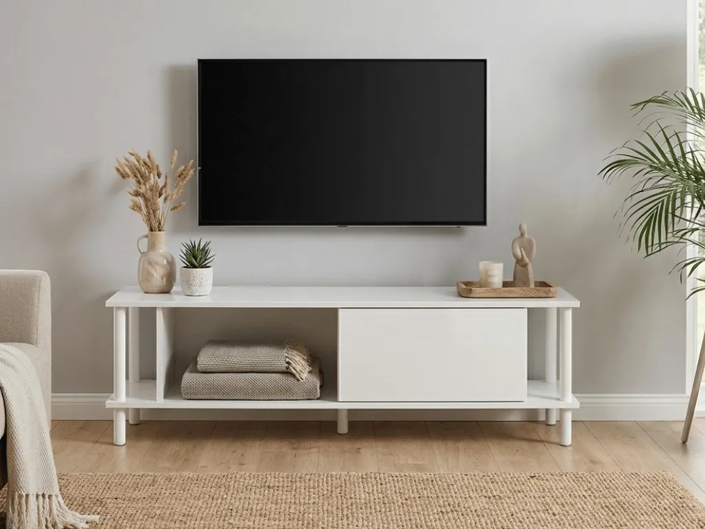 AKCIÓ TV-állvány Paris 150 cm, fehér II. osztály