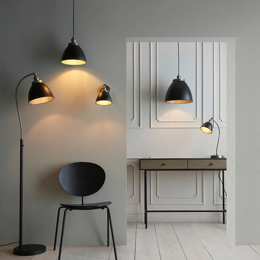 Endon loft asztali lámpa franklin fekete antik ón end98752