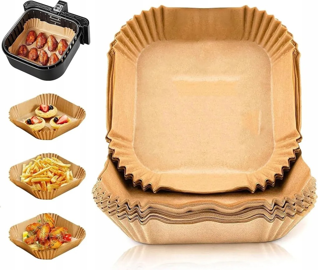 Airfryer Levegős Olajsütő Sütőpapír Szett 300 Db 20CM