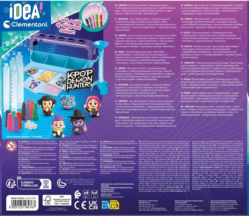 K-pop Démonvadászok Original tollkészítő készlet Clementoni